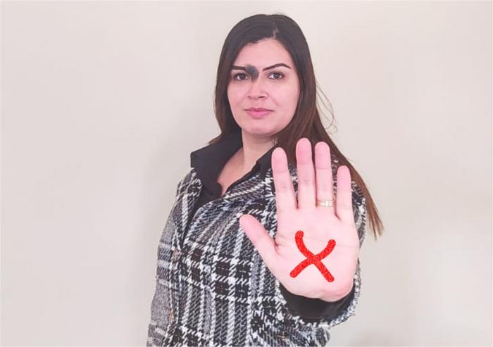 Mulheres progressistas contra a violência domiciliar