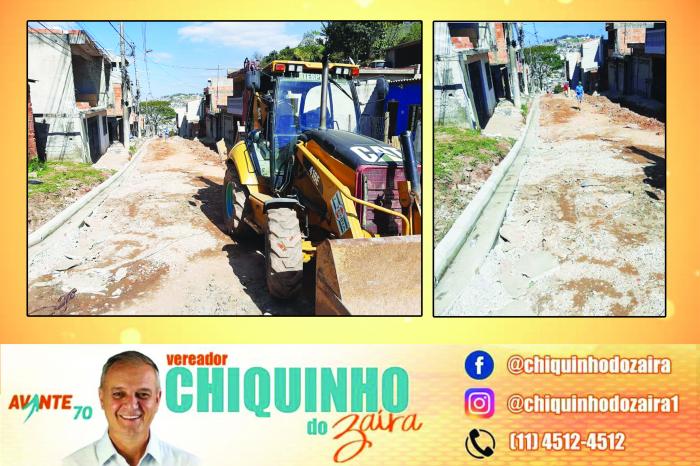 Vereador Chiquinho do Zaíra tem pedido atendido para recapeamento da Rua Dona Benedita dos Santos Silva