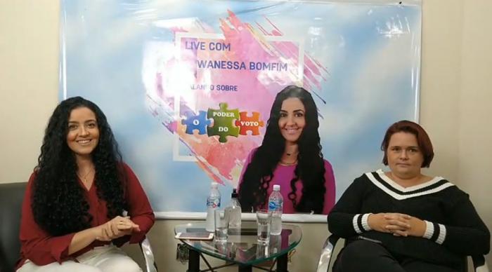 Wanessa Bomfim realiza live para discutir o poder do voto e a participação feminina na política