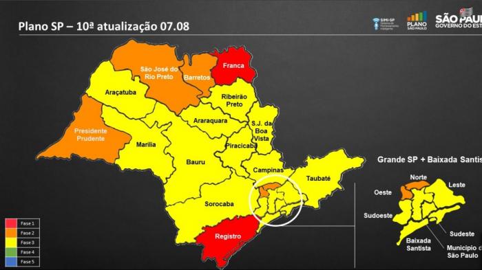 Nove regiões avançam para fase amarela do Plano São Paulo; Grande ABC se mantém no mesmo patamar