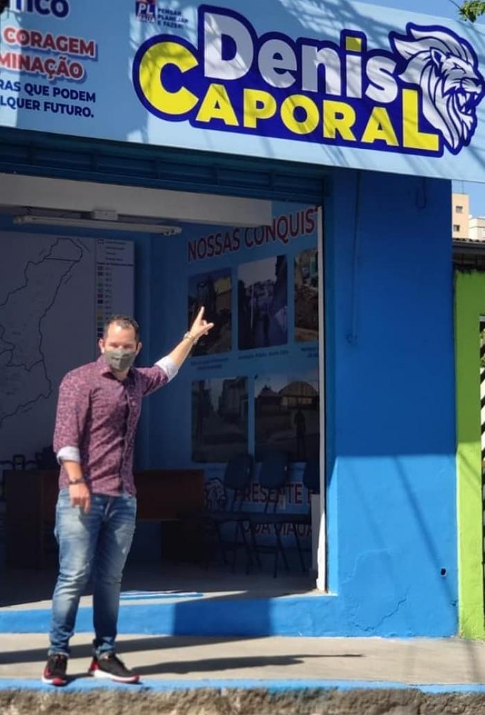 Pré-candidato a vereador pelo PL, Denis Caporal inaugura escritório político