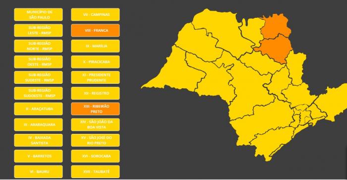 Atualização do Plano SP coloca 95% do Estado na fase amarela
