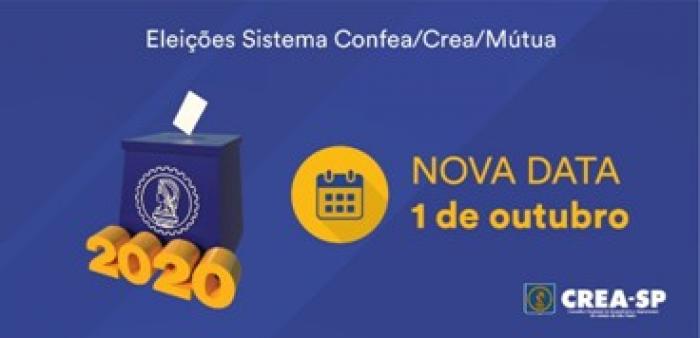 Eleições do sistema CREA/Confea/Mutua acontecem em 1º de outubro