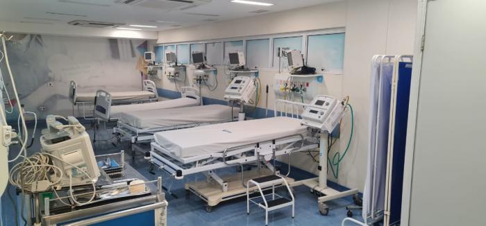 Leitos de UTI para tratar pacientes de Covid no hospital Nardini já estão funcionando