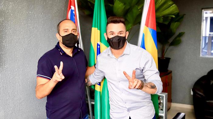 Vereador Zé Carlos Nova Era visita presidente da Câmara de Ribeirão Pires
