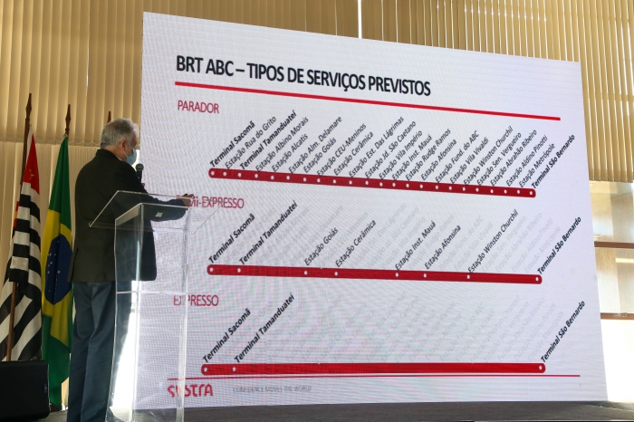 Governo do estado detalha projeto do BRT aos prefeitos do Grande ABC