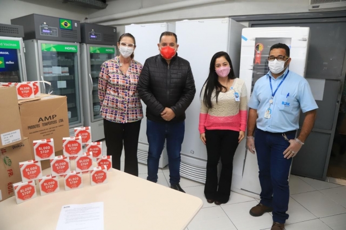 Por meio do Movimento Unidos Pela Vacina, BRK Ambiental viabiliza a doação de materiais de apoio para vacinação contra a Covid-19 dos moradores de Mauá