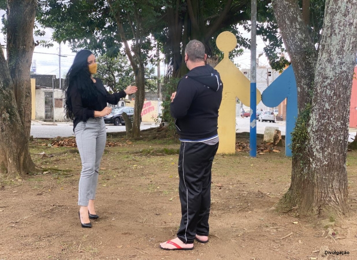 Wanessa Bomfim comemora chegada do programa “Meu Bairro Limpo” ao Parque São Vicente e destaca sua importância para a cidade
