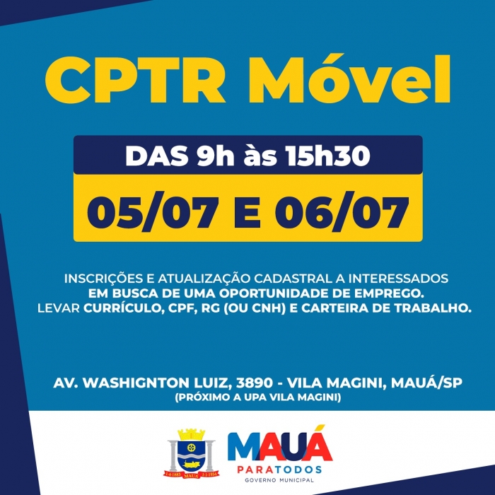 CPTR Móvel retorna à Vila Magini 