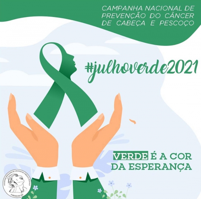 Campanha ‘Julho Verde’ alerta sobre perigos do câncer de cabeça e pescoço