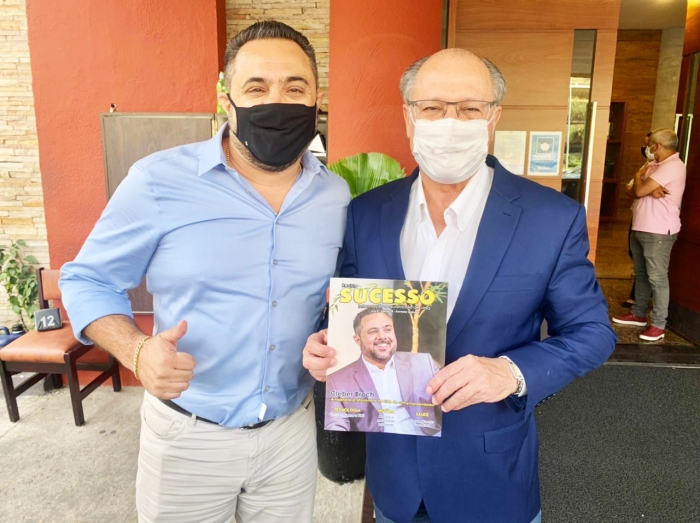 Cleber Broch almoça com o ex-governador Geraldo Alckmin