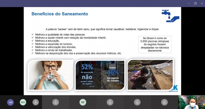 BRK Ambiental apresenta balanço das palestras on-line sobre o uso correto das redes de esgoto realizadas no primeiro semestre de 2021