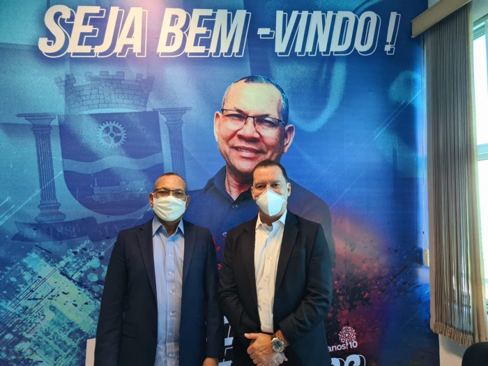Vereador Pastor Valdeci recebe visita do deputado federal Vinicius Carvalho