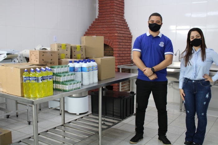 BRK Ambiental realiza doação de kits de higiene e limpeza para instituição de Mauá