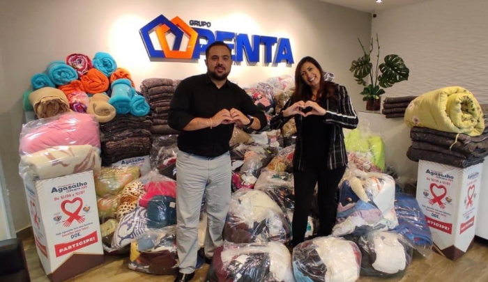 Instituto Penta Social começa a distribuir doações da Campanha do Agasalho
