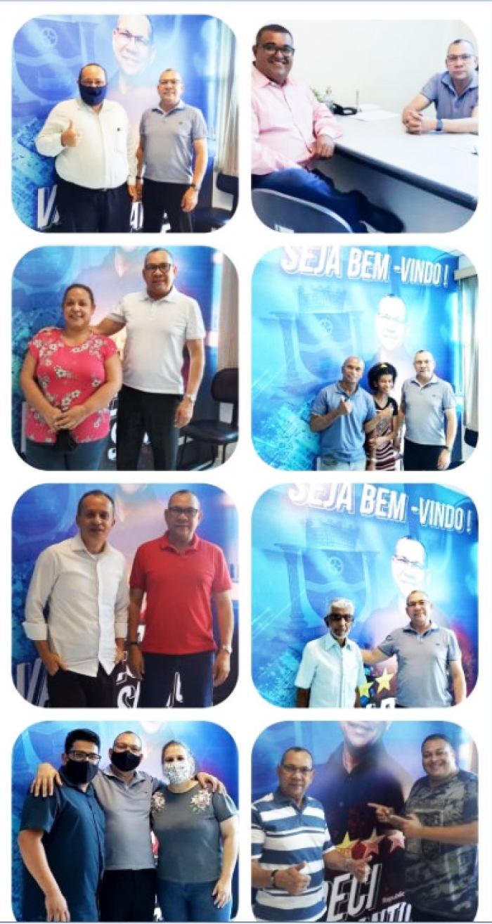 Vereador Pastor Valdeci Santos recebe visitas em seu gabinete