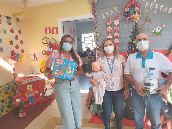 BRK realiza campanha interna e doa brinquedos para o Recanto Infantil Tia Célia, em Mauá