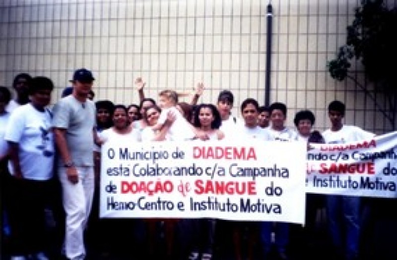 Campanha de doação de sangue (dez/1999) - Foto: Divulgação