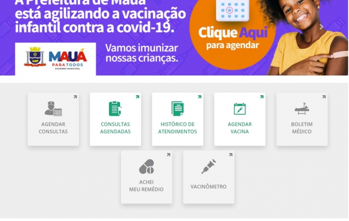 Mauá abre agendamento on-line para vacinação de crianças