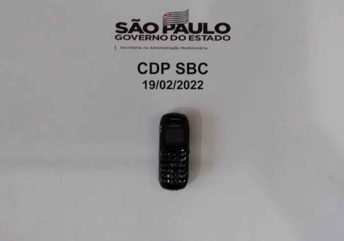 Agentes do CDP de São Bernardo do Campo apreendem micro celular com visitante