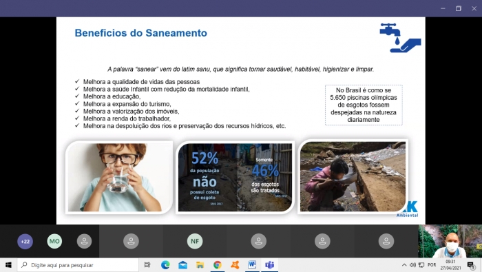 BRK inicia agendamento para visitas virtuais na estação de tratamento de esgoto e palestras de conscientização
