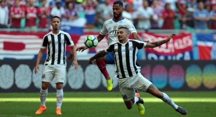 Bahia vence Santos por 1 a 0 com gol no último minuto