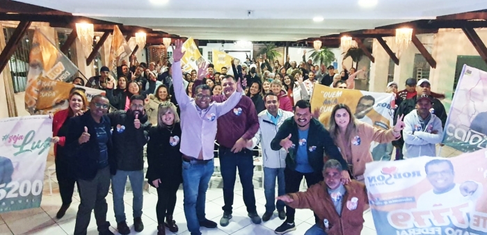Robson Santos realiza encontro com apoiadores do candidato a deputado estadual Caio Luz