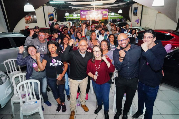 Douglas D&F Car recebe presidente nacional do Podemos, Renata Abreu, em Mauá