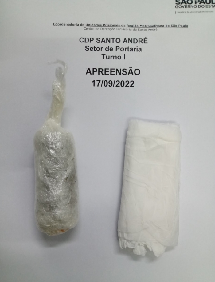 Visitante tenta entrar no CDP de Santo André com maconha na calcinha