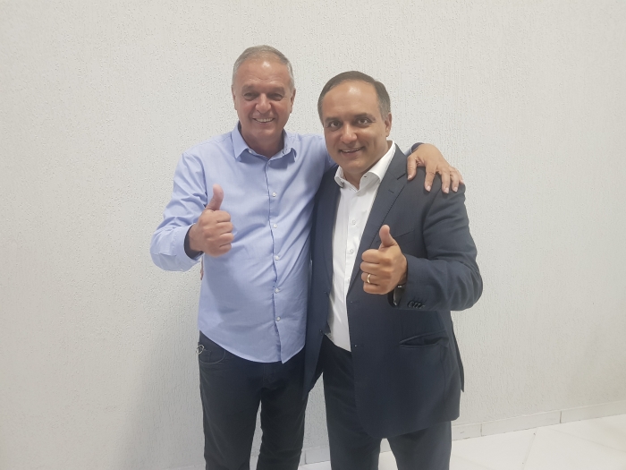 Deputado federal eleito, Marcelo Lima aceita convite de Chiquinho do Zaíra e visita Câmara de Mauá para agradecer votos na cidade