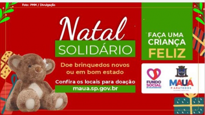 Prefeitura de Mauá lança a campanha “Natal Solidário”