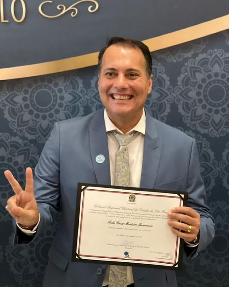 Atila Jacomussi foi diplomado deputado estadual e vai para seu segundo mandato na ALESP