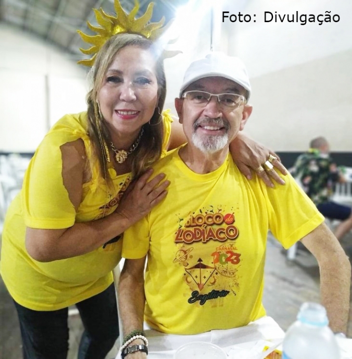 Presidente da APAE Mauá acompanha evento de carnaval na Associação Atlética Industrial