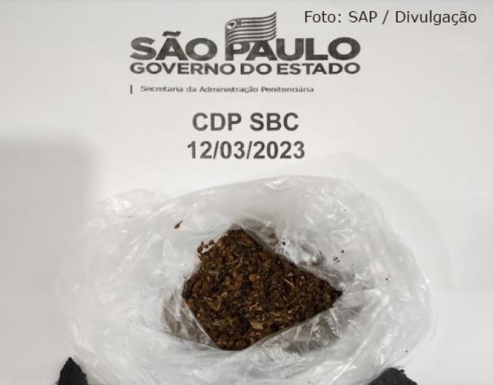 Material similar à maconha é apreendido com visitante do CDP de São Bernardo do Campo