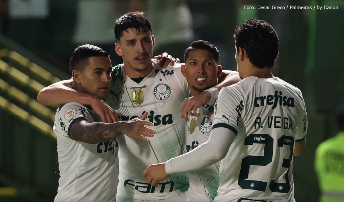 Palmeiras goleia Goiás fora de casa