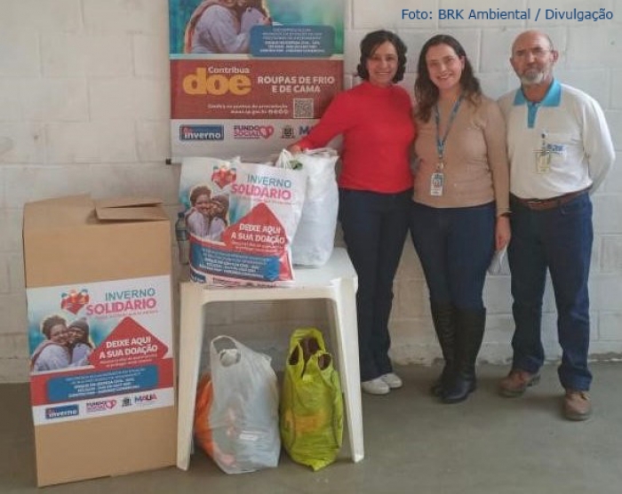 BRK participa da campanha do agasalho “Inverno Solidário” na cidade de Mauá