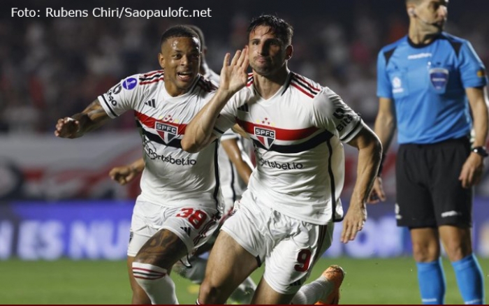 São Paulo vence San Lorenzo e garante classificação para quartas da Copa Sul-Americana